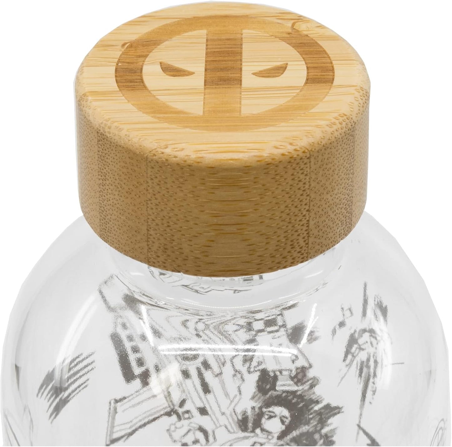 Deadpool Glass Bottle