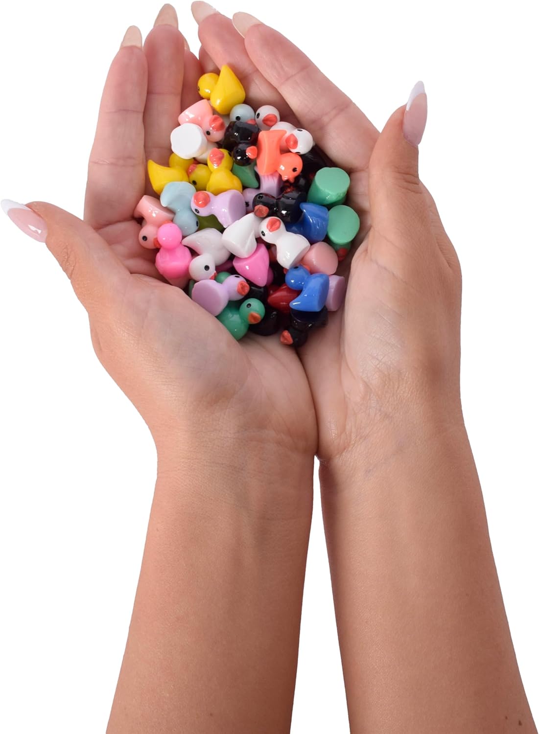 Micro Resin Mini Ducks 50ct in Mesh Bag