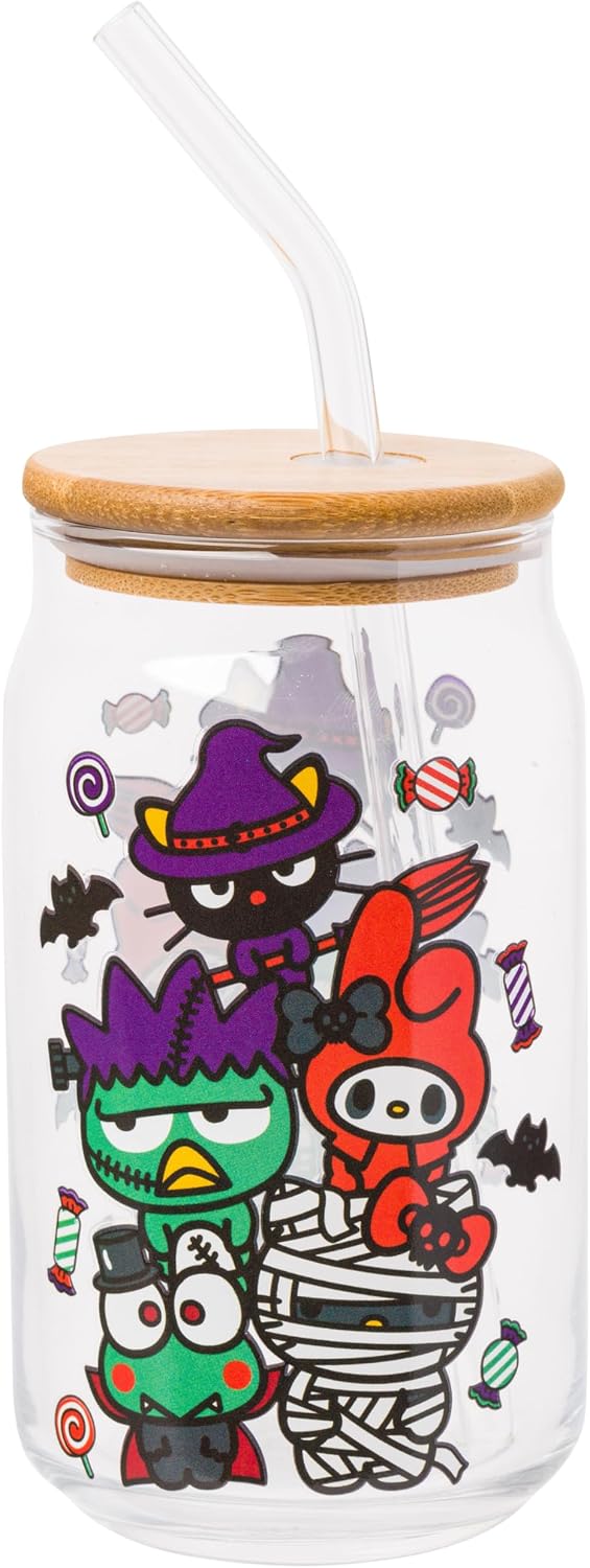 Sanrio Hello Kitty and Friends Keroppi, Glass Tumbler, 16oz