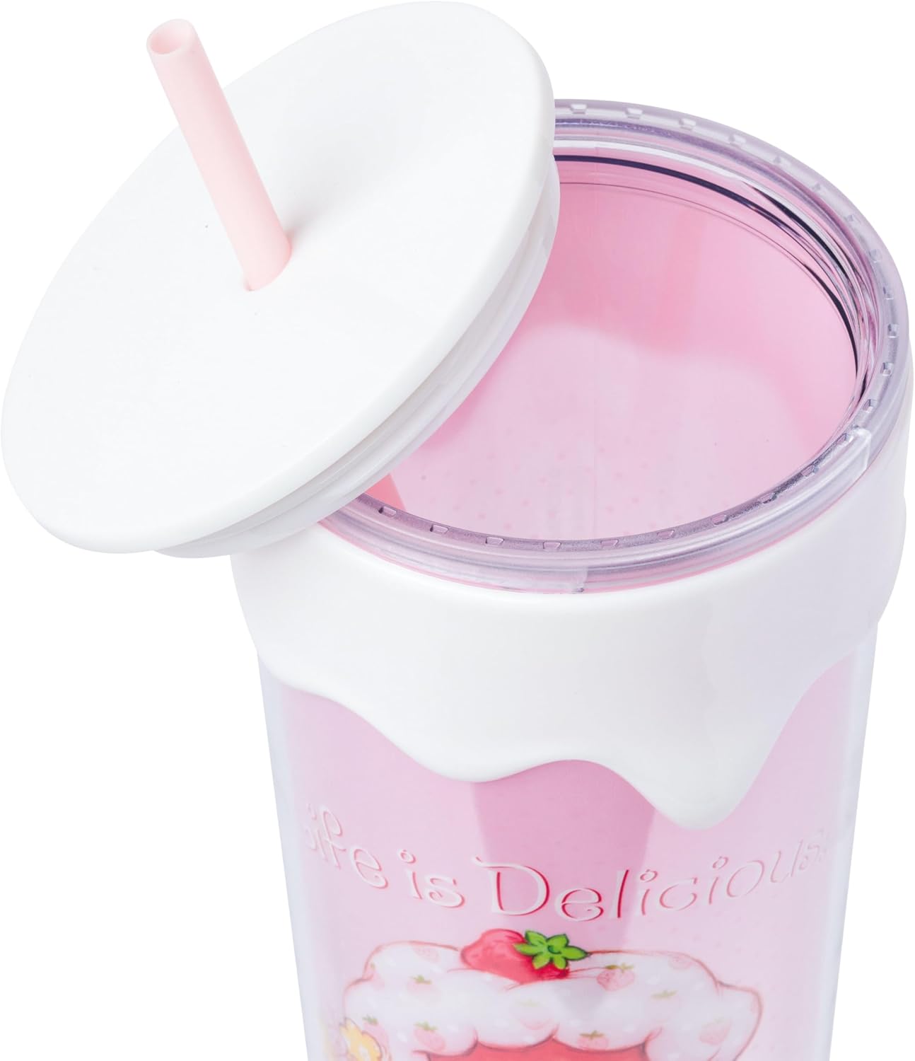 Strawberry Shortcake Vintage Life is Delicious 3D Sculpted Drip Tumbler