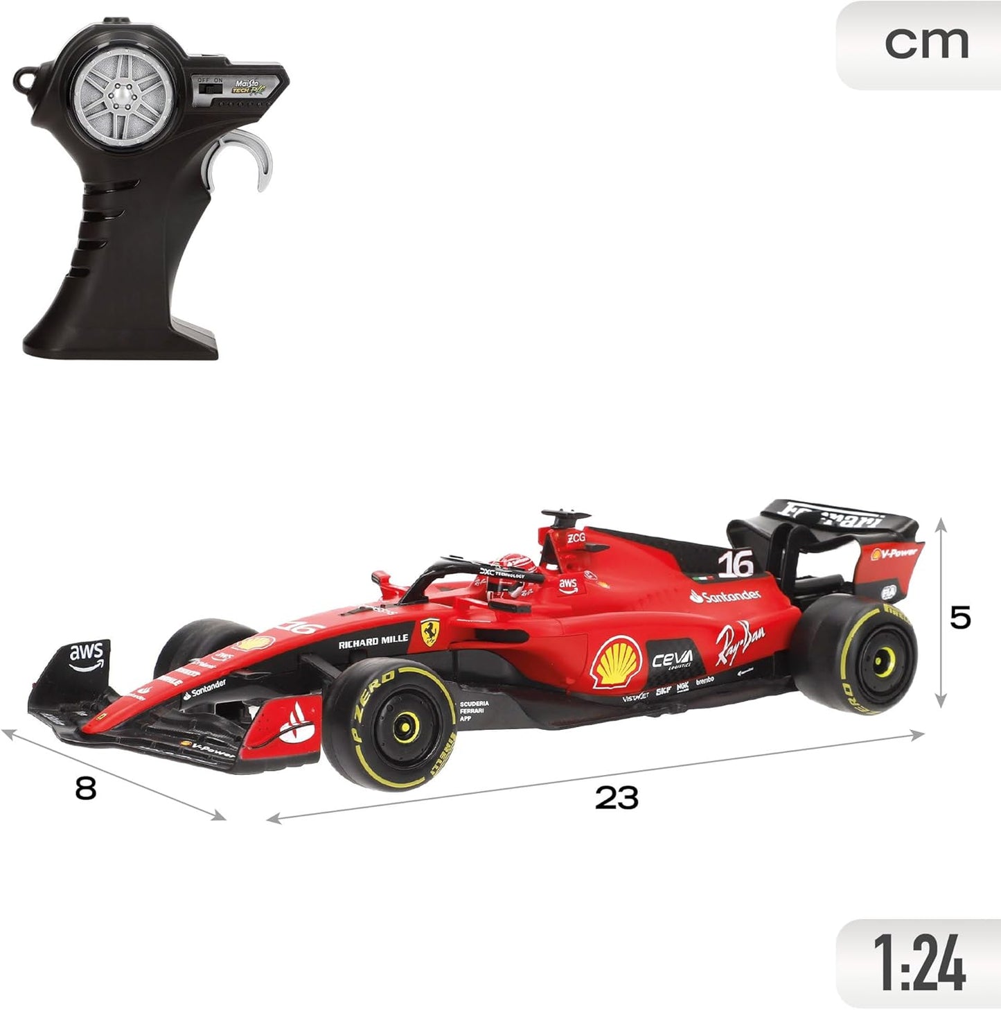 RC F1 1:24 Ferrari SF-23 (2023) - Leclerc #16