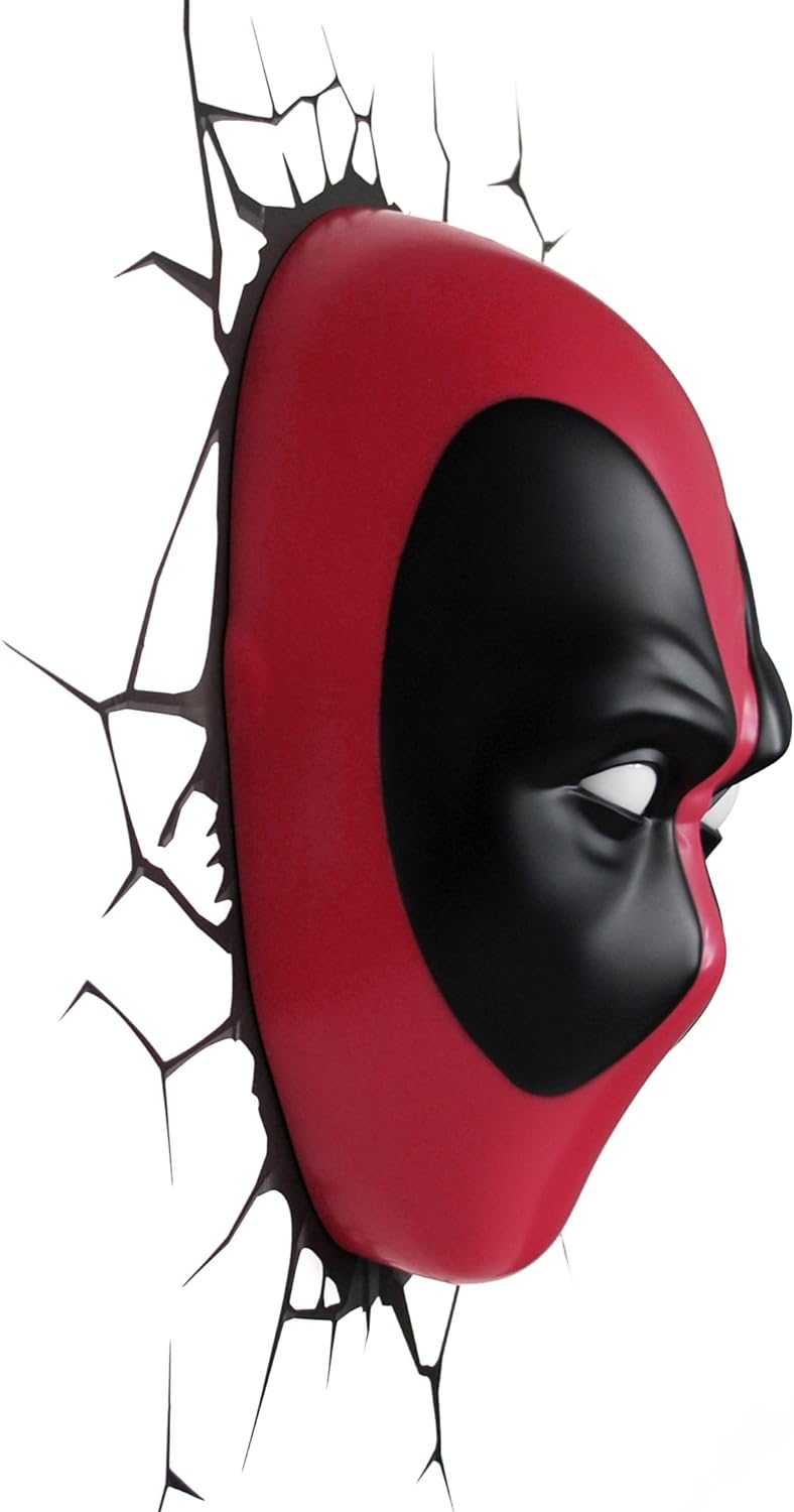 3D Deco Light Deadpool Mask Shaped Wall Lamp