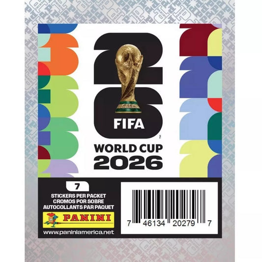FIFA World Cup Panini 2026 Soccer Sticker Pack [7 Stickers]