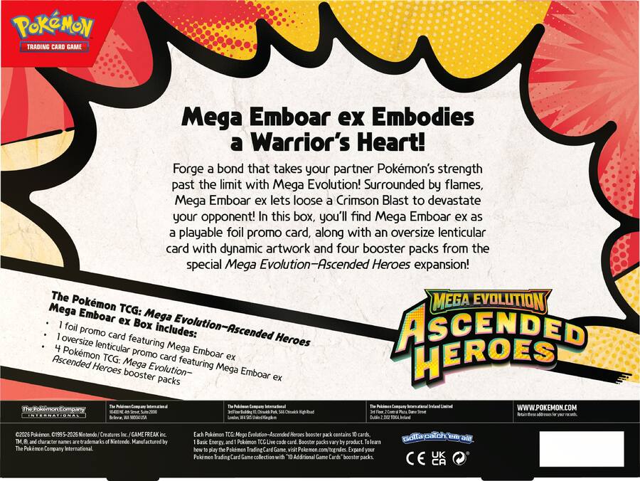 Pokémon - Trading Card Game: Mega Evolution Ascended Heroes ex Box