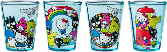 Sanrio Hello Kitty and Friends Mini Glass 4-Pack