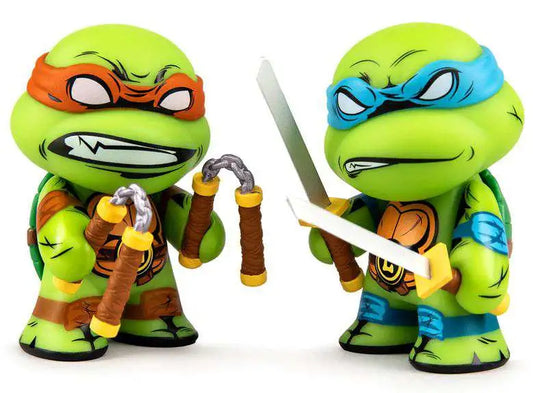 Teenage Mutant Ninja Turtles Leonardo & Michelangelo 3-Inch Vinyl Minifigure 2-Pack