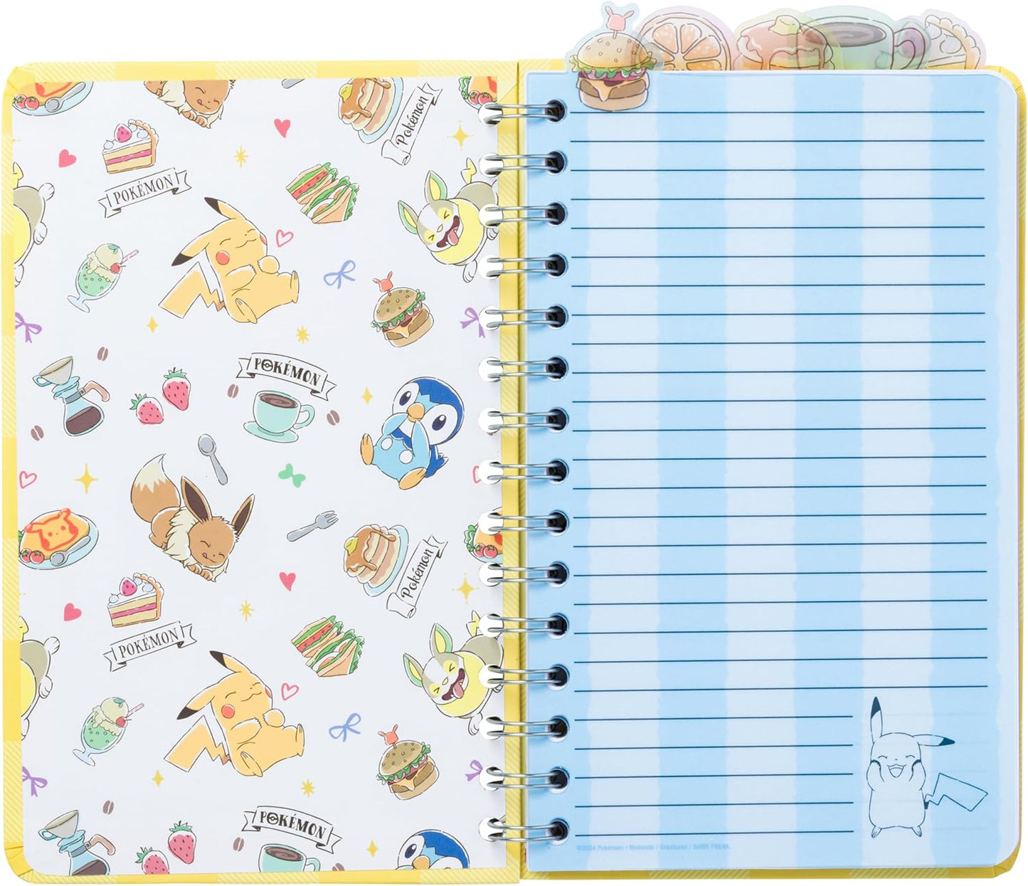 Pokemon Spiral Tabbed Notebook