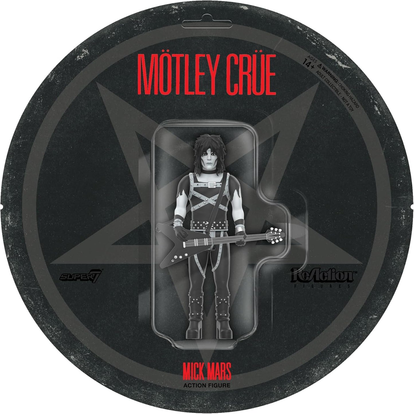 Motley Crue Reaction Figures Wave 02 - Mick Mars (Shout at The Devil - Black & White)