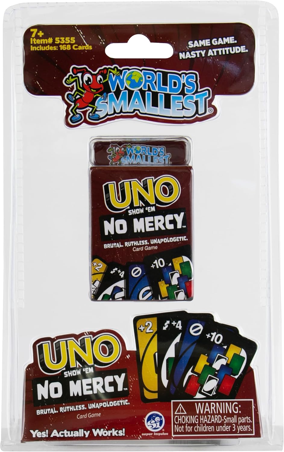 World's Smallest UNO Show 'em No Mercy Mini Card Game