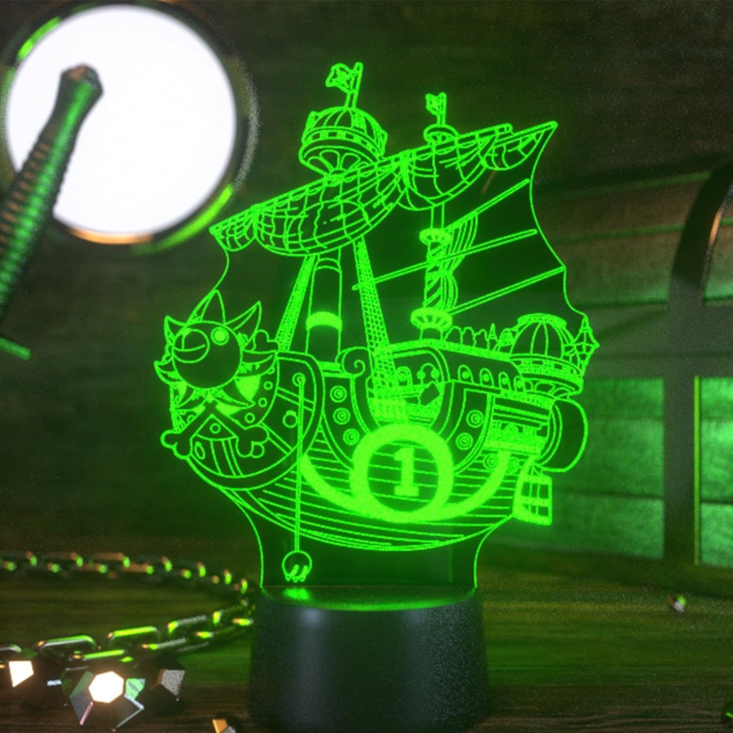 Otaku Lamps One Piece Thousand Sunny 2D LED Lamp