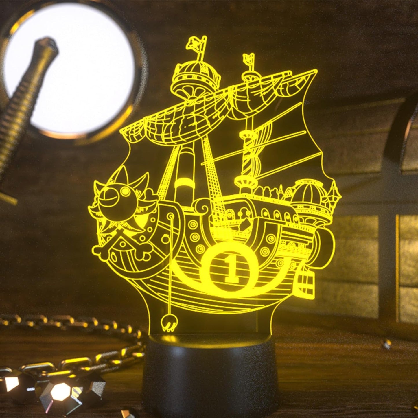 Otaku Lamps One Piece Thousand Sunny 2D LED Lamp