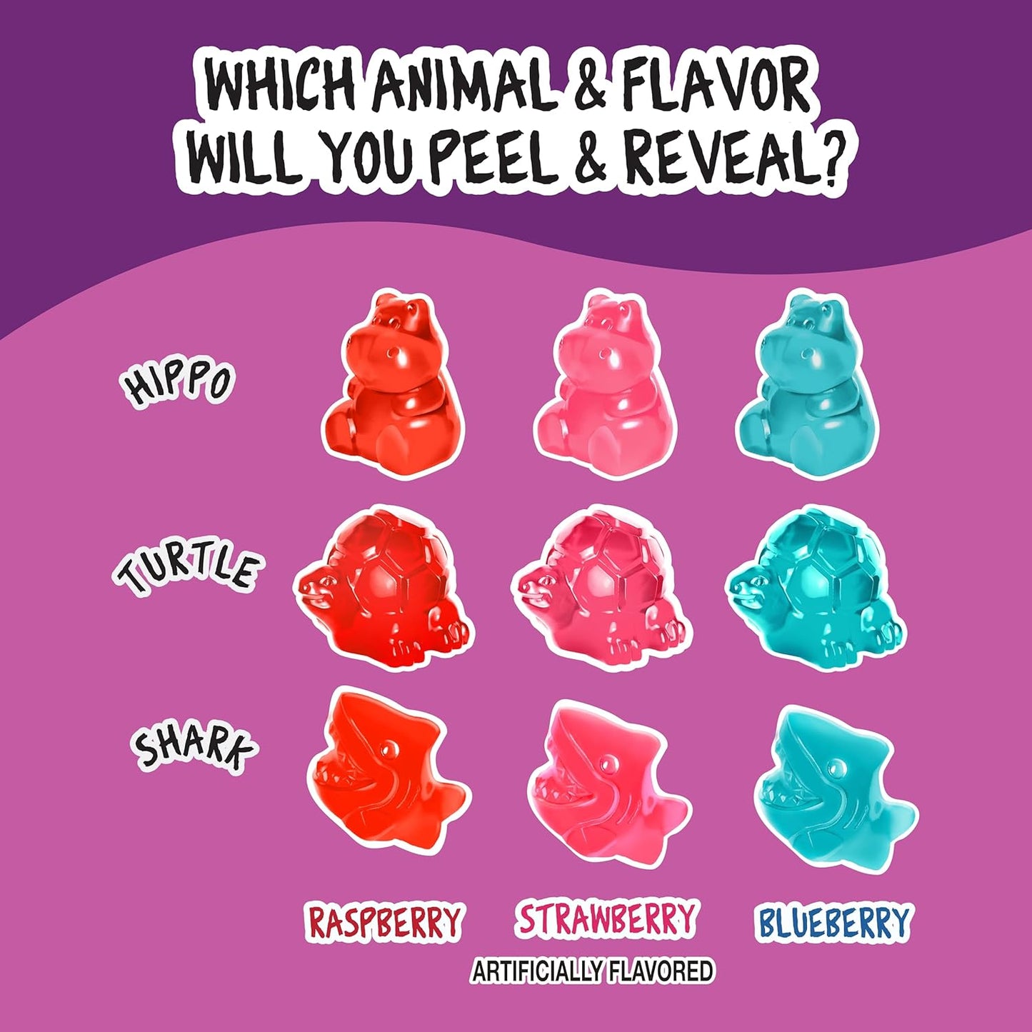Juicy Drop Mystery Gummy Candy Cubes - Wild Berry