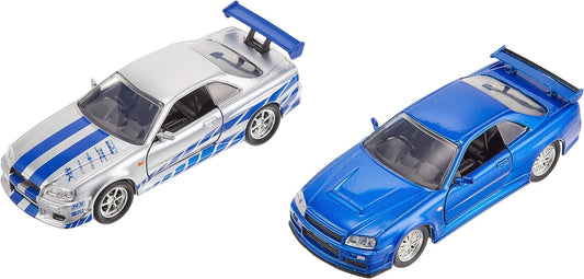 Fast & Furious Brian's Nissan Skyline GT-R R34 Twin Pack