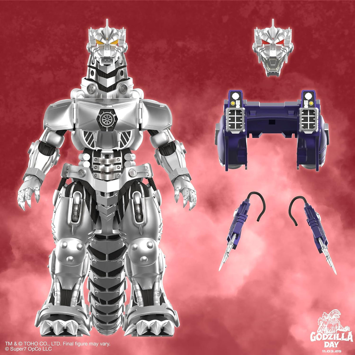 Super7 ULTIMATES! Toho Kiryu Mechagodzilla - 8.2" Toho Godzilla Action Figure with Accessories