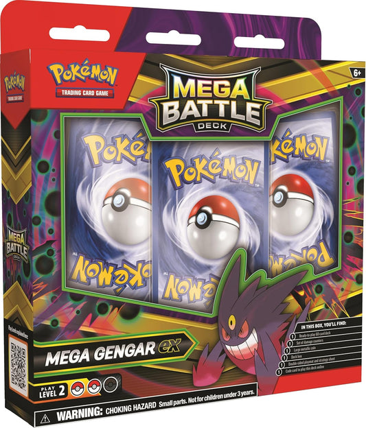 Pokémon Mega Battle Deck - Mega Gengar ex | Mega Diancie ex (style may vary)