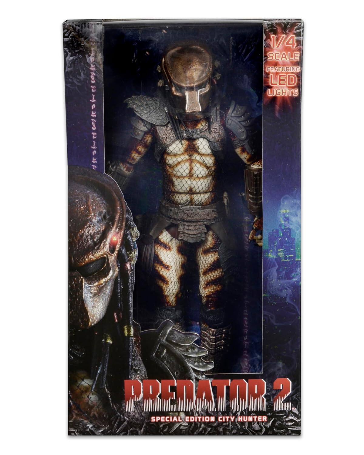 NECA Quarter Scale City Hunter Predator Action Figure [with LED Lights
