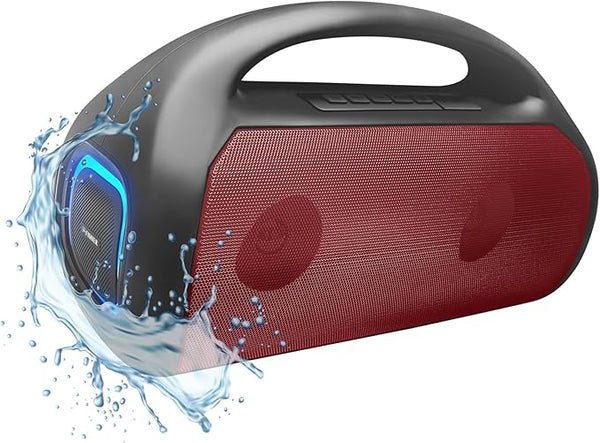Fisher Bluetooth Speakers Boombox Red – FYE