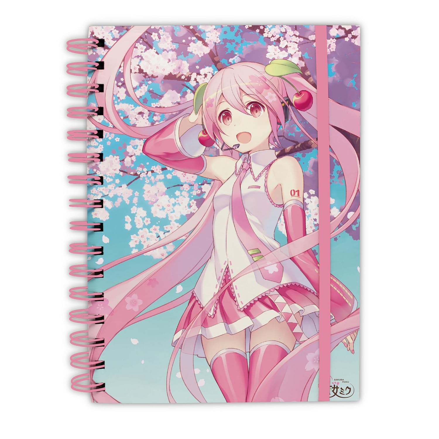Hatsune Miku Cherry Blossom Hardcover Spiral Notebook – FYE
