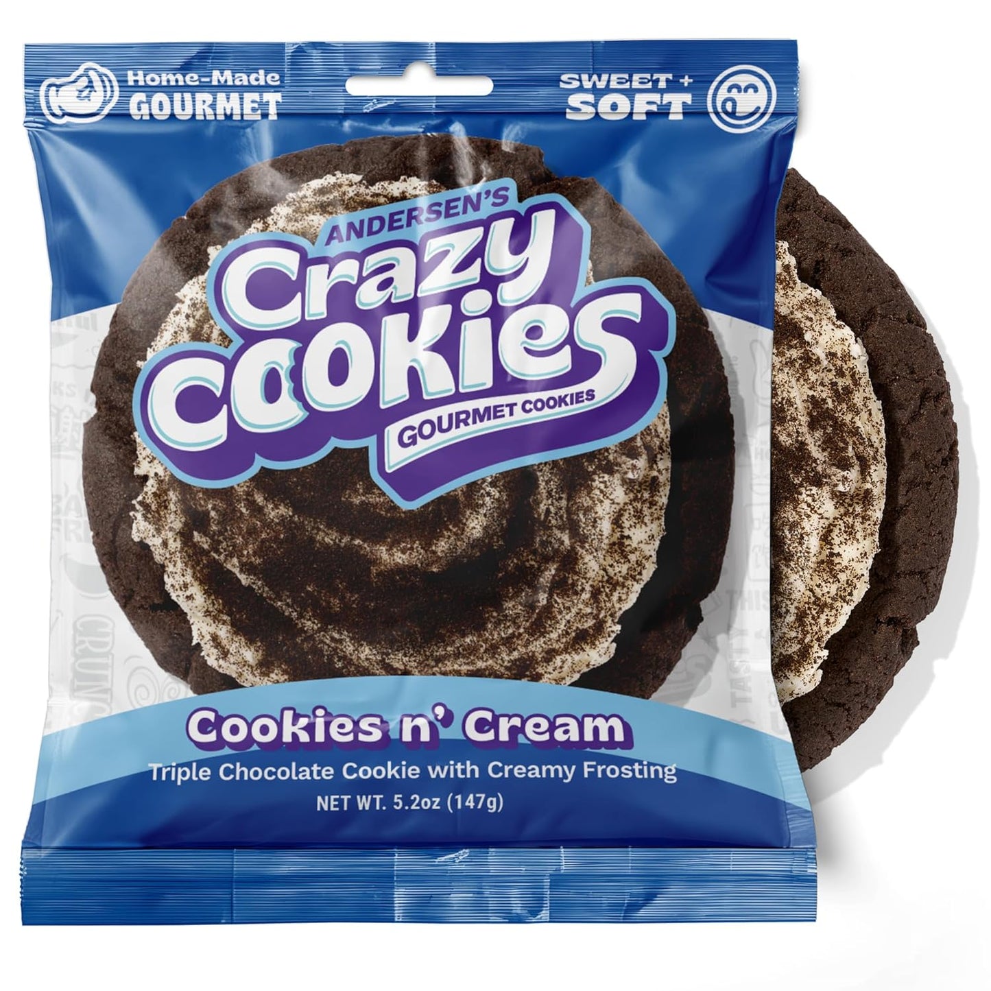 Crazy Cookies Cookies n' Cream Cookie Pack