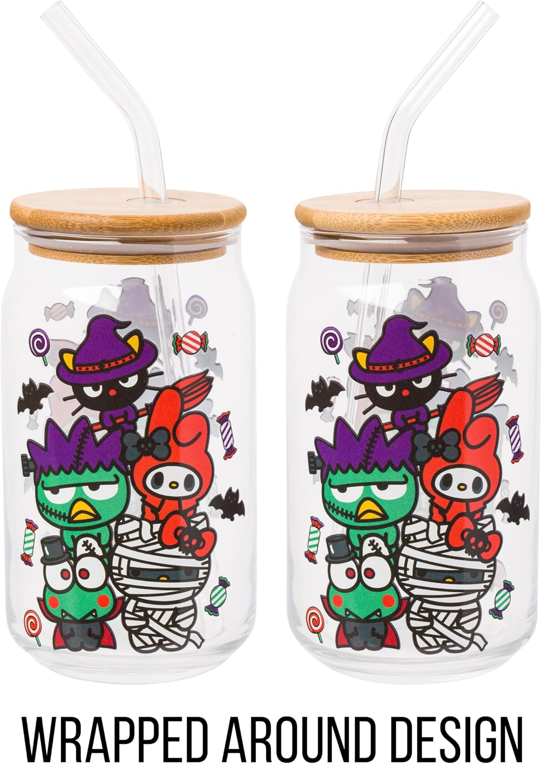 Sanrio Hello Kitty and Friends Keroppi, Glass Tumbler, 16oz