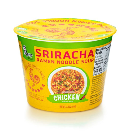 Sriracha Ramen Noodle Soup - Chicken