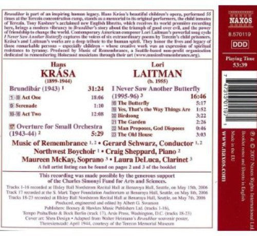 Krasa/ Northwest Boy Choir/ Sheppard/ Deluca - Brundibar