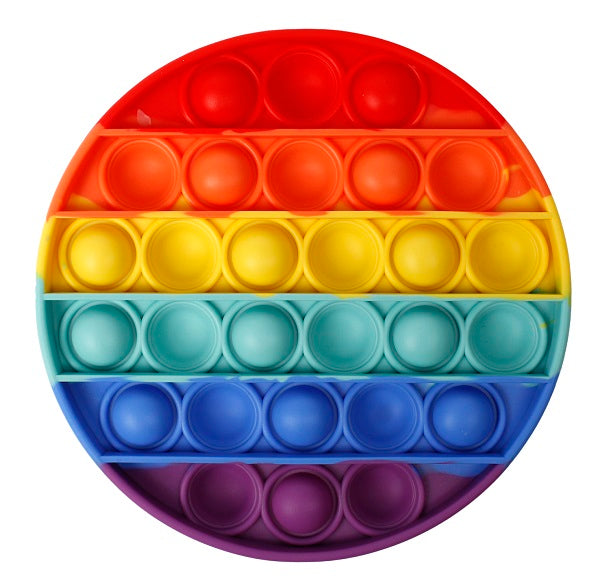 Push Pop-Rainbow Circle Bubble Sensory Fidget Toy