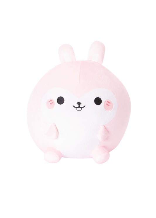 Honeymaru Rolling Mochi Series Pink Bunny Plush