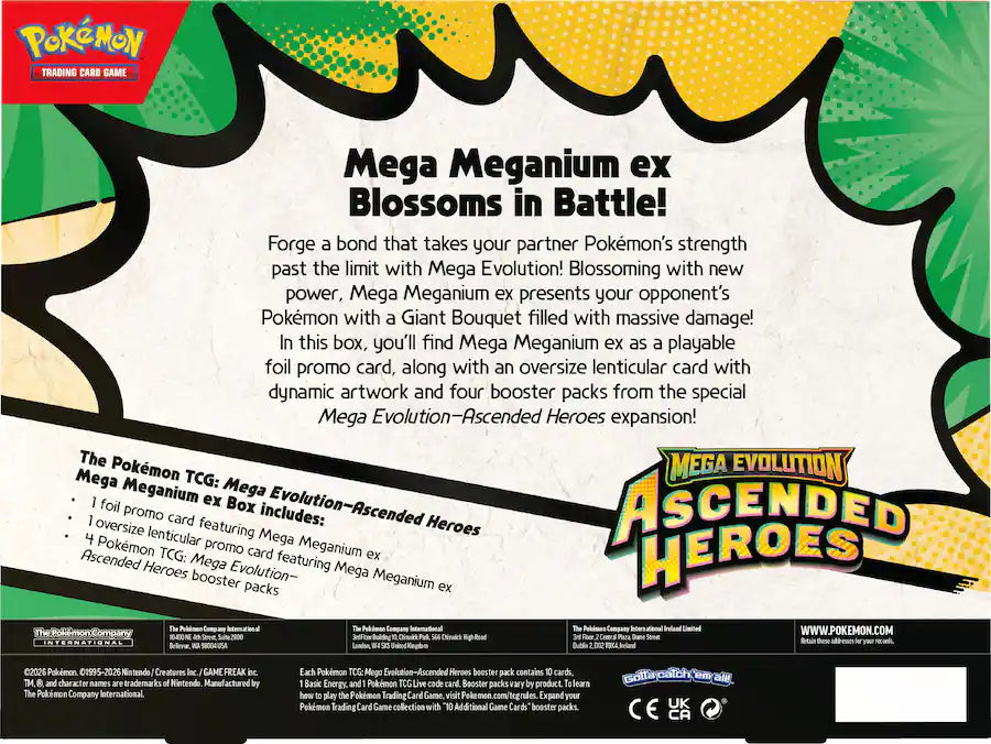 Pokémon - Trading Card Game: Mega Evolution Ascended Heroes ex Box