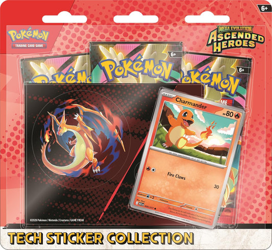Pokemon Mega Evolution Ascended Heroes Tech Sticker Collection (style may vary)