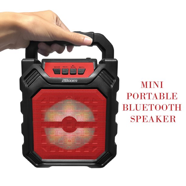 2Boom Portable Bluetooth Speaker, Red, BX210R