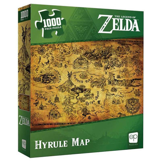 Legend of Zelda Hyrule Map 1000 Piece Puzzle