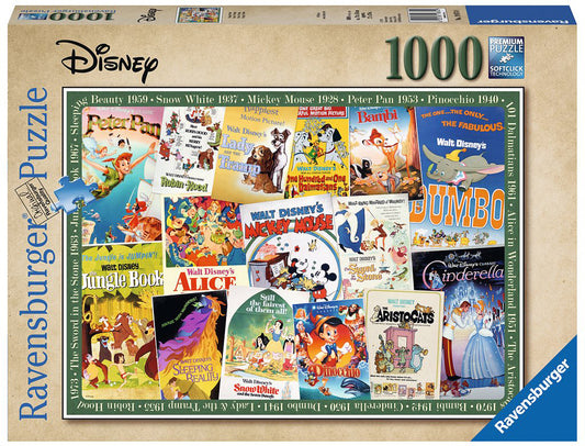 Disney Vintage Movie Poster 1000 Piece Puzzle