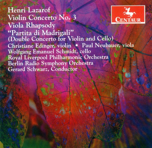 Lazarof/ Edinger/ Rlp/ Brso/ Schwarz - Violin Concerto No 3