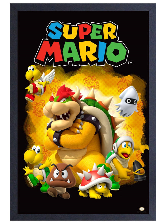Bowser and His Minions Framed Poster - Super Mario Bros.