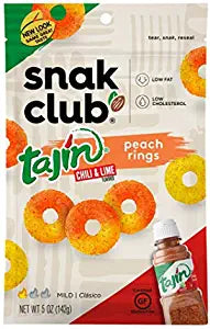 Snak Club Tajin Seasoned Candy Peach Rings