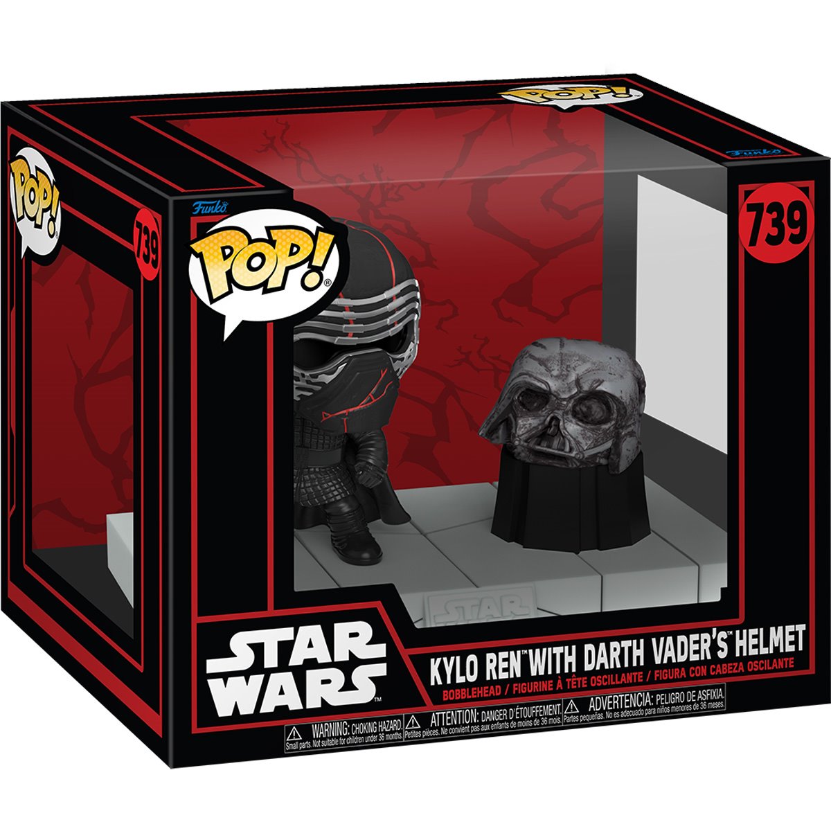 Funko Pop Deluxe Star Wars Dark Side Kylo Ren with Darth Vader's Helmet