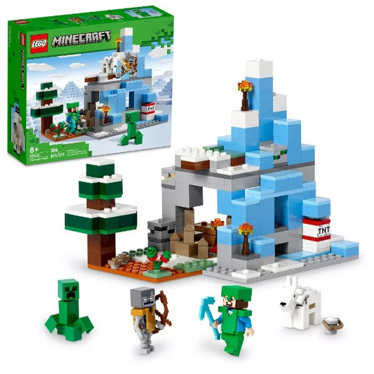 LEGO Minecraft The Frozen Peaks Cave Mountain Set