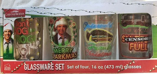 National Lampoon's Christmas Vacation Pint Glass 4-Pack
