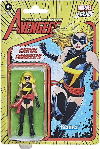 Marvel Hasbro Legends Series 3.75-inch Retro Collection Carol Danvers Action Figure