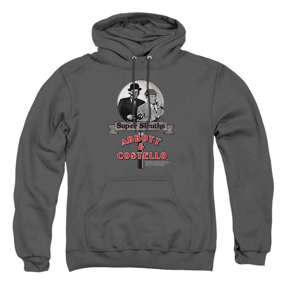 Abbott & Costello - Super Sleuths - Adult Pull-over Hoodie - Charcoal