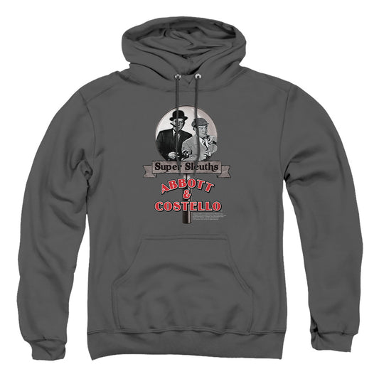 Abbott & Costello - Super Sleuths - Adult Pull-over Hoodie - Charcoal