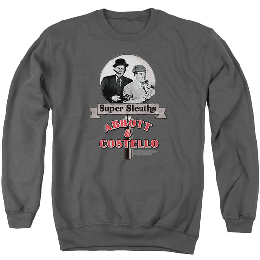 Abbott & Costello - Super Sleuths - Adult Crewneck Sweatshirt - Charcoal