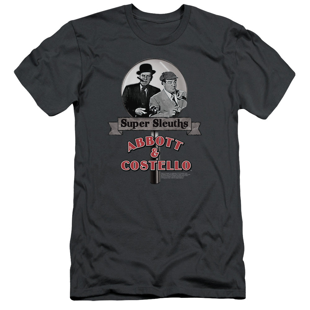 ABBOTT & COSTELLO SUPER SLEUTHS - S/S ADULT 30/1 - CHARCOAL T-Shirt