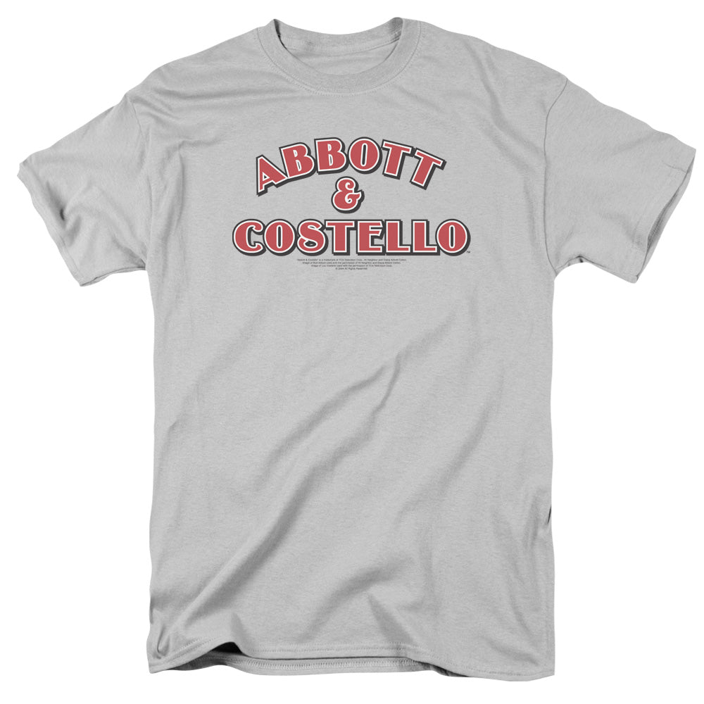 Abbott & Costello - Logo - Short Sleeve Adult 18/1 - Silver T-shirt