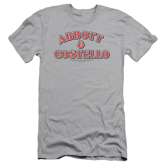 Abbott & Costello - Logo - Short Sleeve Adult 30/1 - Silver T-shirt