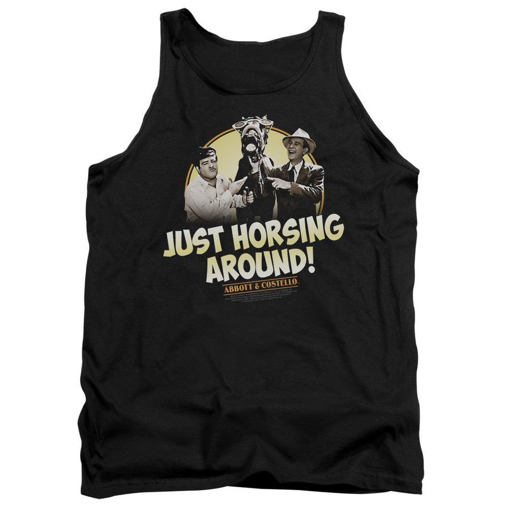 Abbott & Costello - Horsing Around - Adult Tank - Black