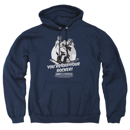 Abbott & Costello - Off Your Rocker - Adult Pull-over Hoodie - Navy
