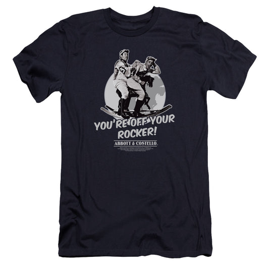 Abbott & Costello - Off Your Rocker-premuim Canvas Adult Slim Fit 30/1 - Navy