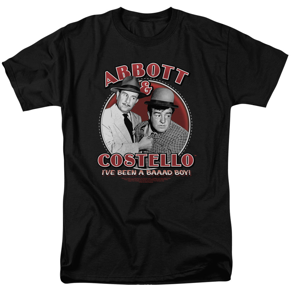 Abbott & Costello - Bad Boy - Short Sleeve Adult 18/1 - Black T-shirt